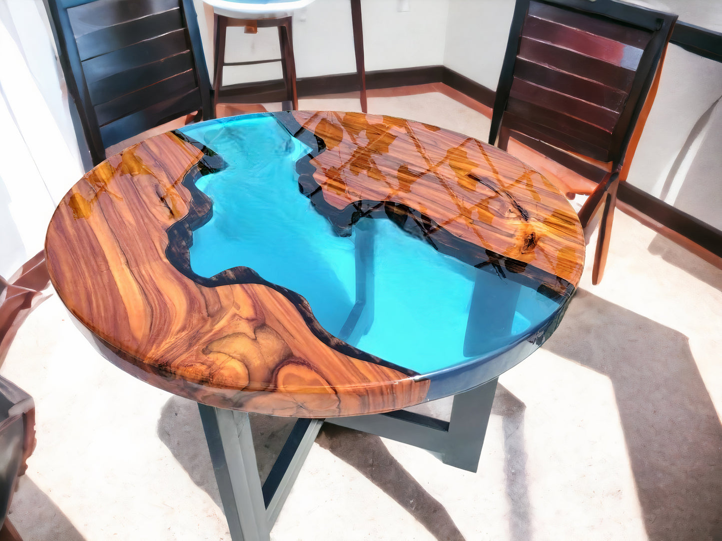 Epoxy Coffee Table and Resin River Table Top