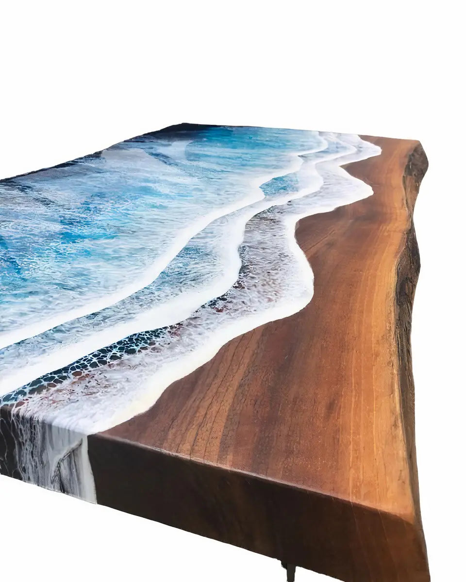 Resin Beach Theme Epoxy Table
