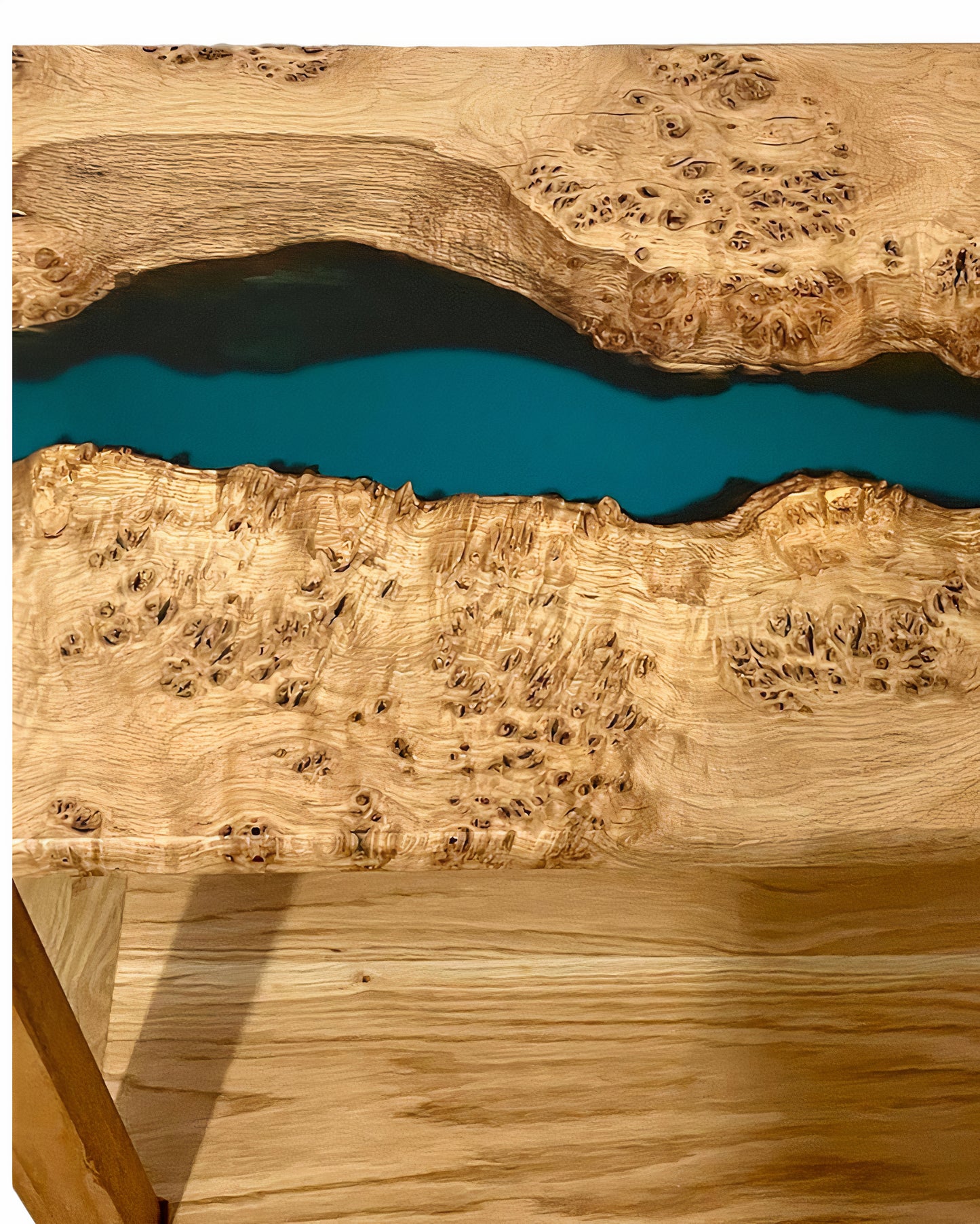 Resin Live Edge Custom Wood and Epoxy Table