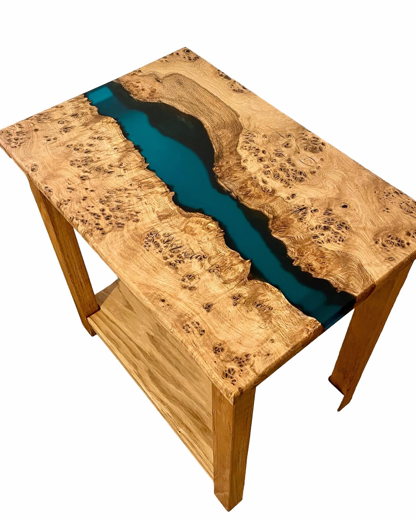 Resin Live Edge Custom Wood and Epoxy Table