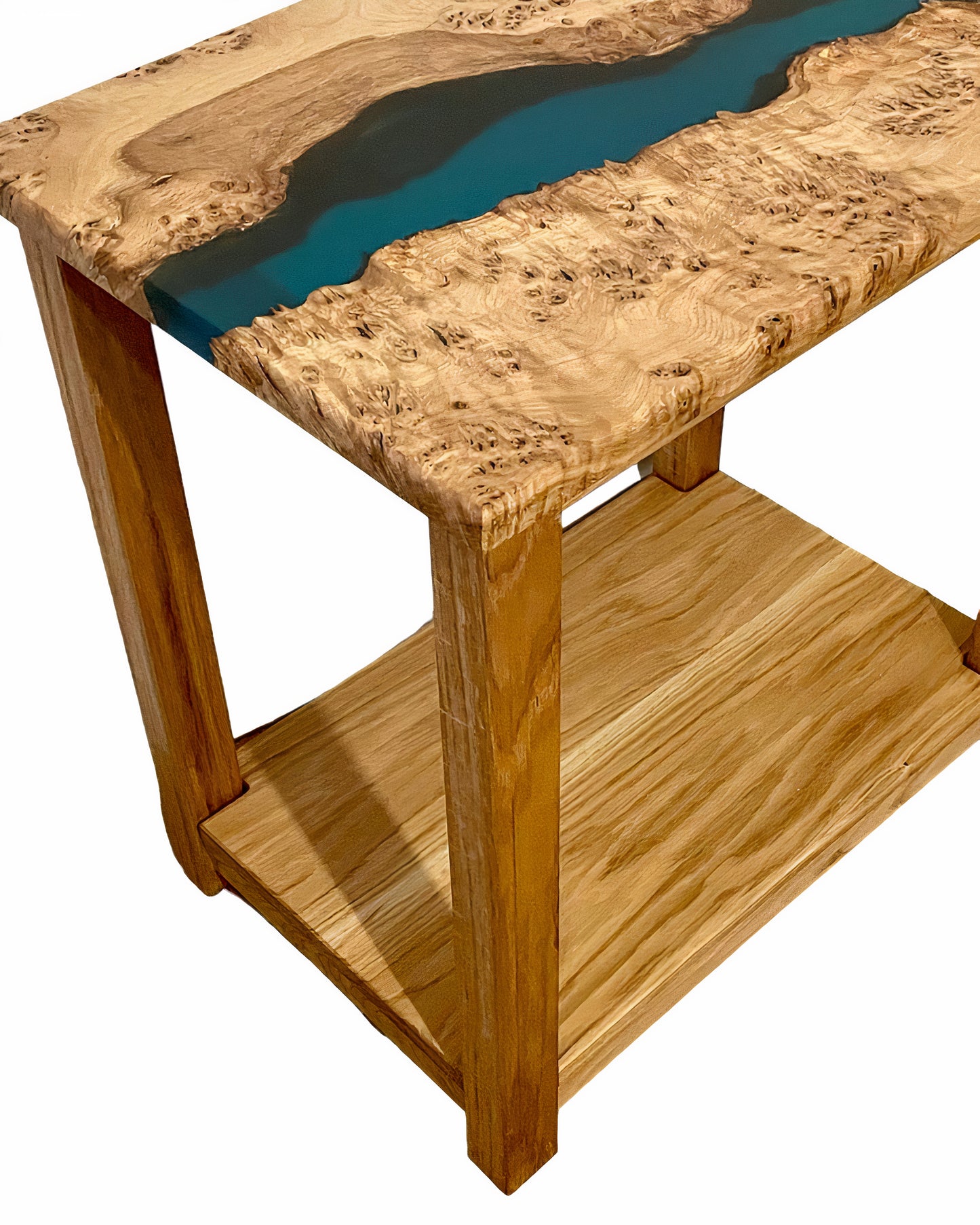 Resin Live Edge Custom Wood and Epoxy Table