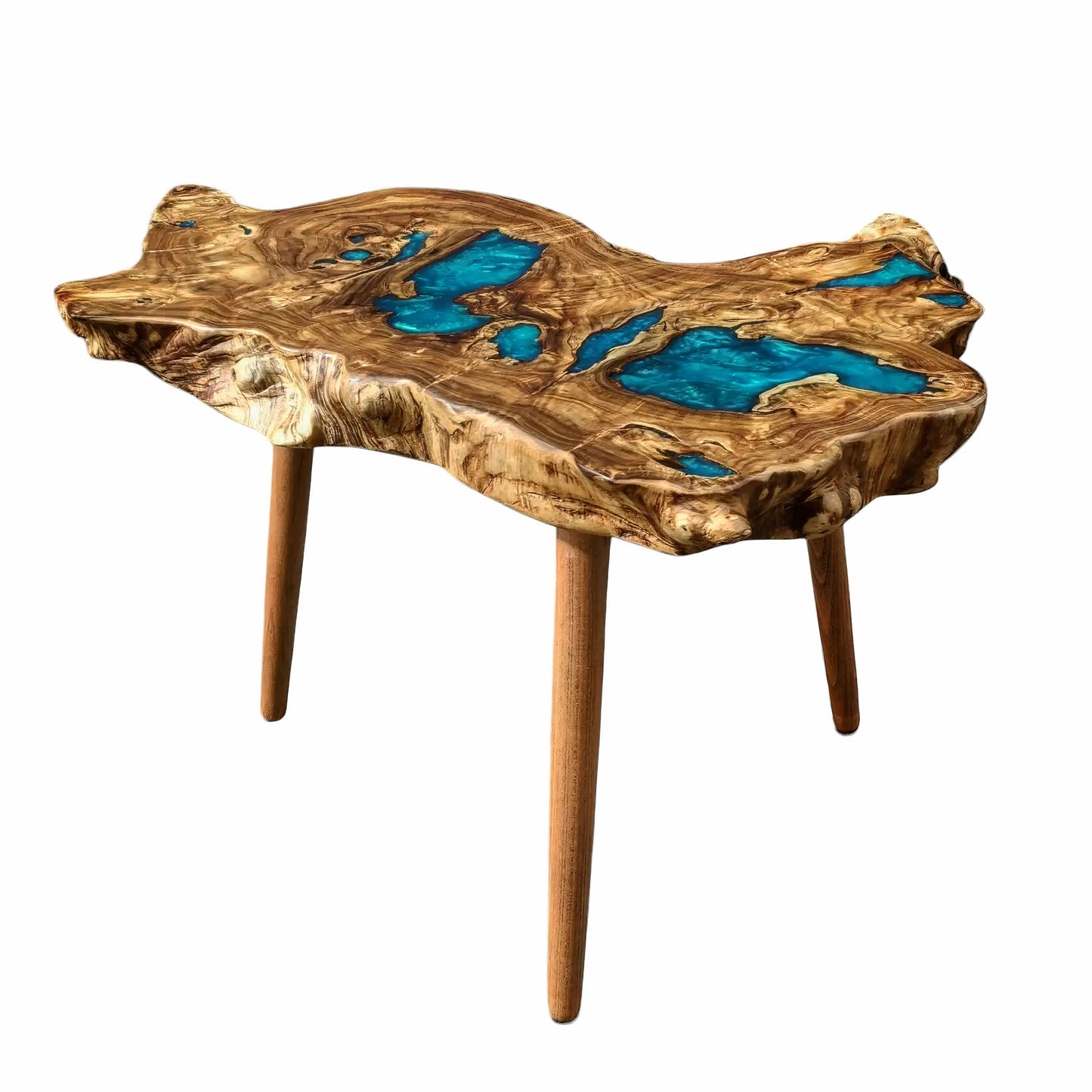Live Edge Resin Wooden Table Top