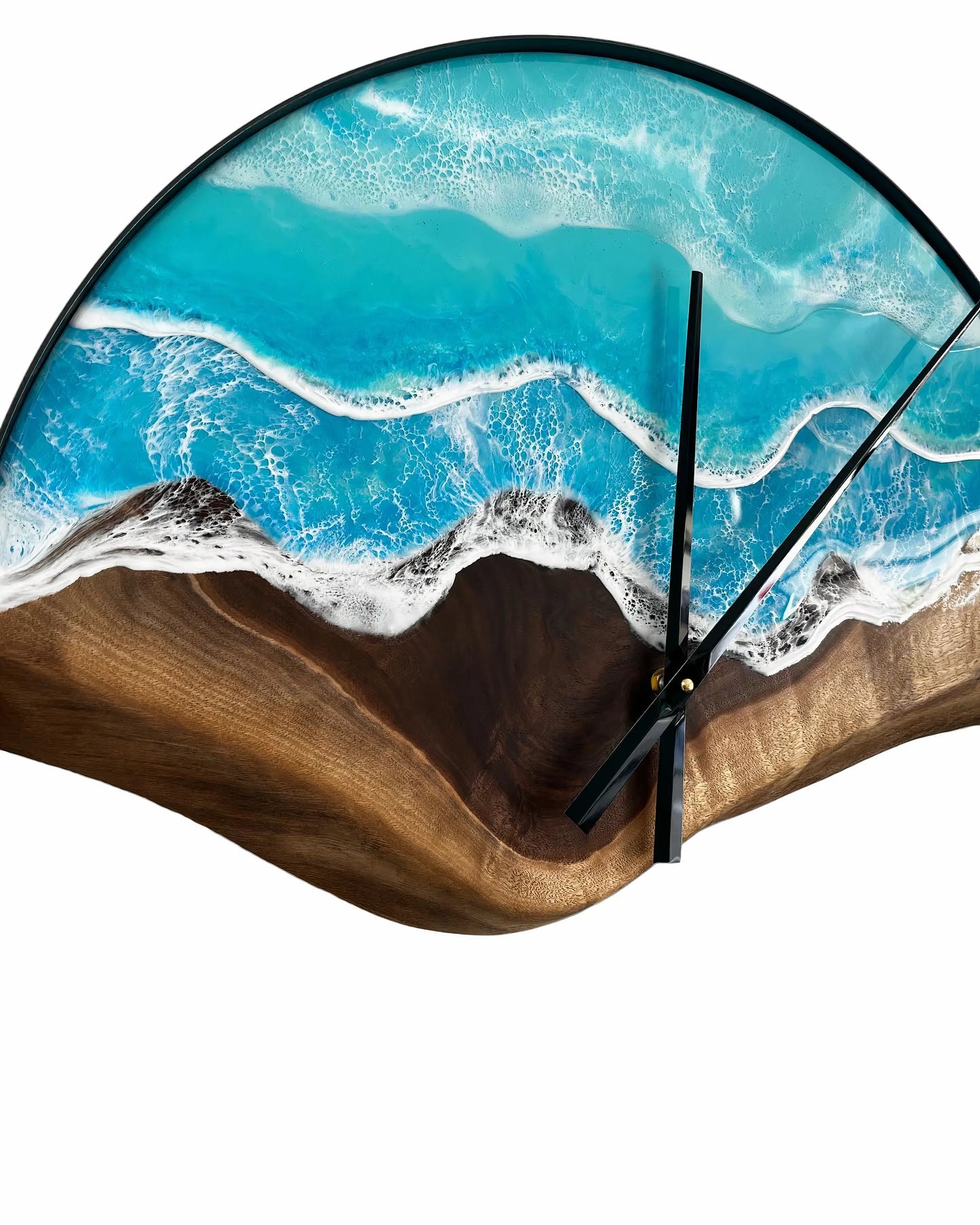 Epoxy Resin Beach Theme Wall Clock