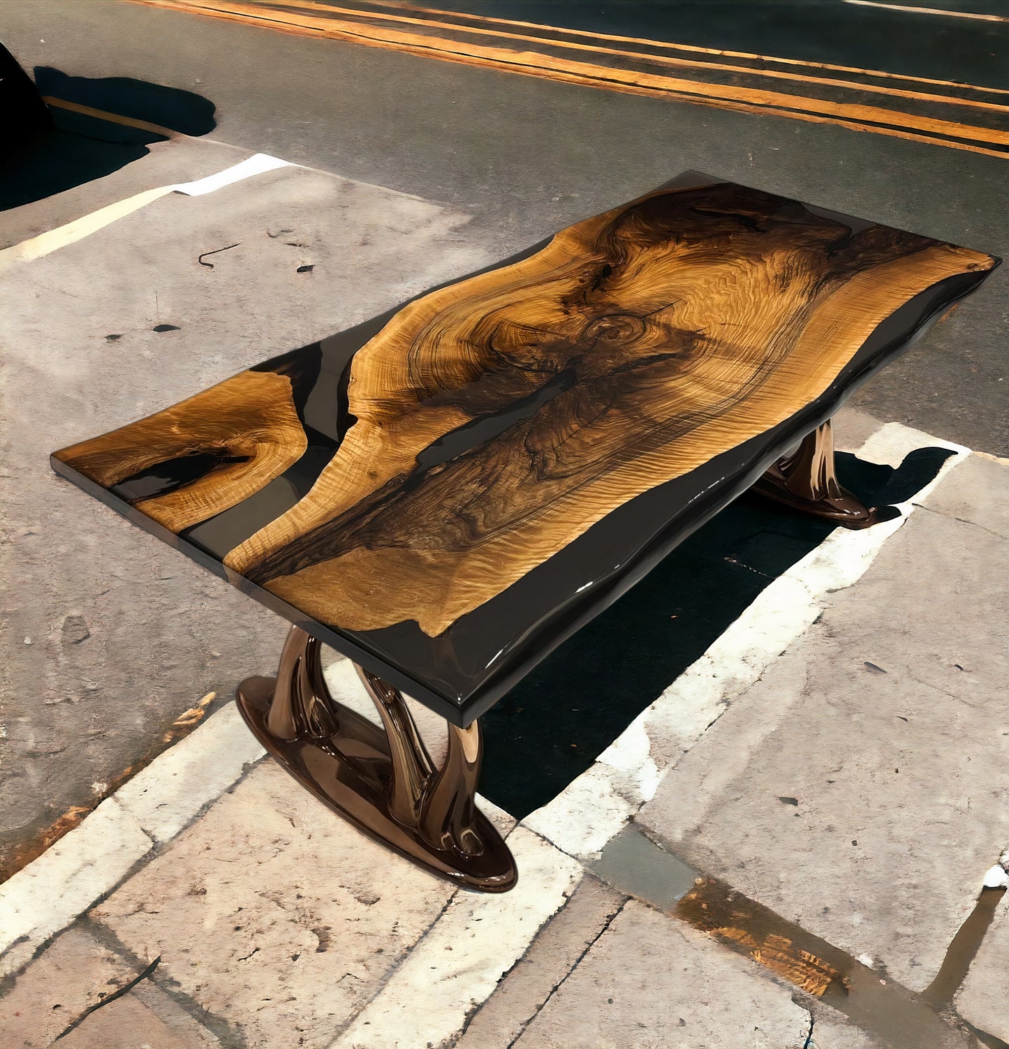 Black River Custom Epoxy and wood Table Top