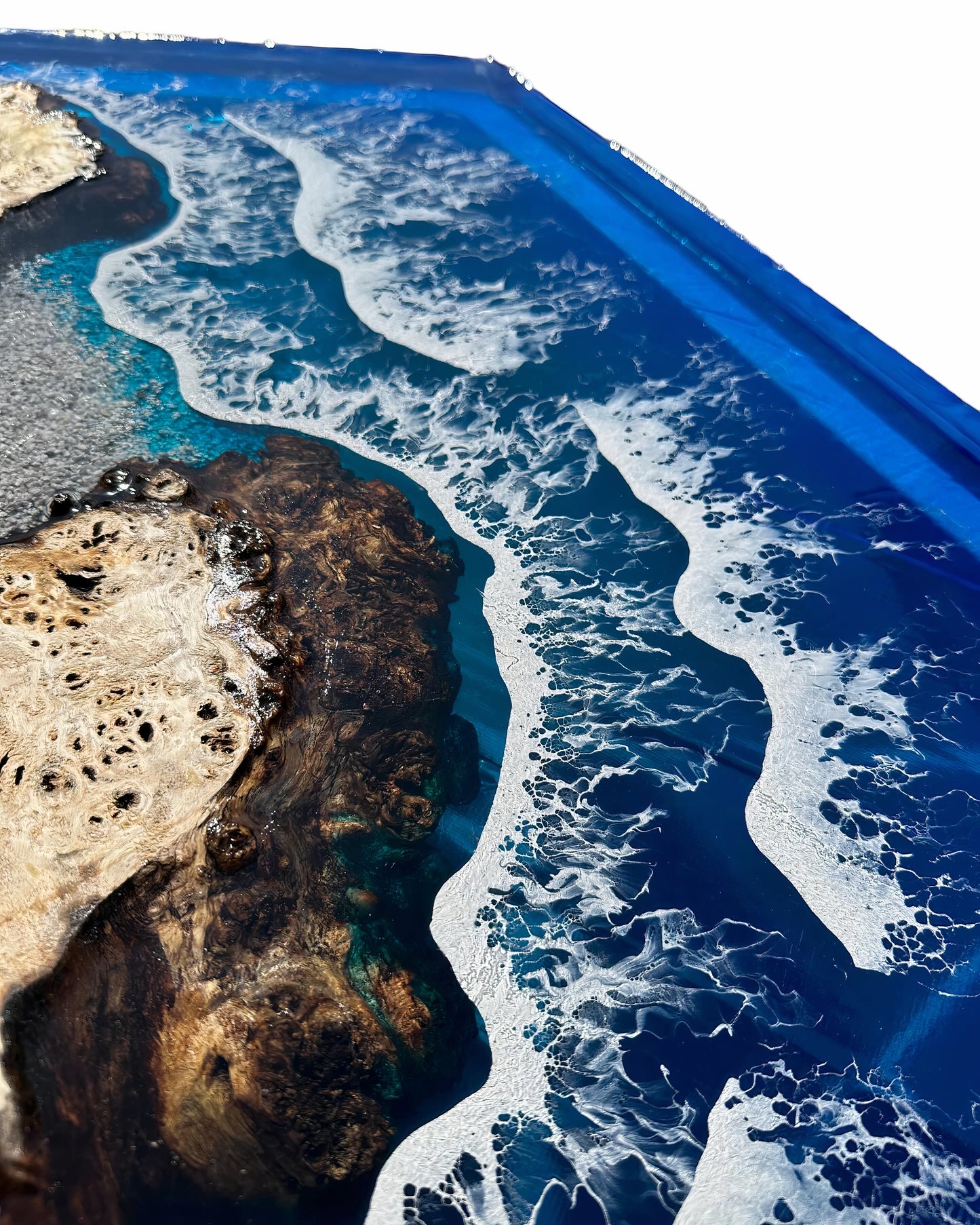 Resin and Wood Beach Theme Table Top