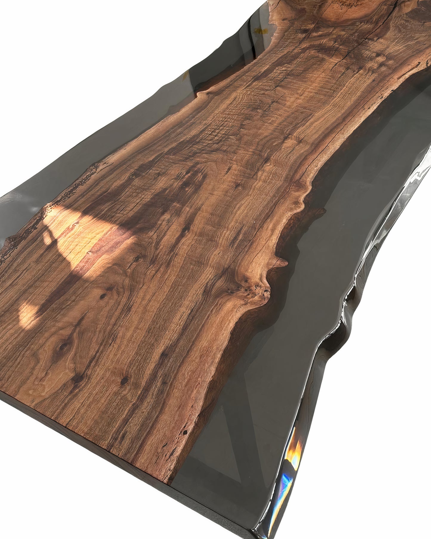 Black Custom Crystal Epoxy Dining Table