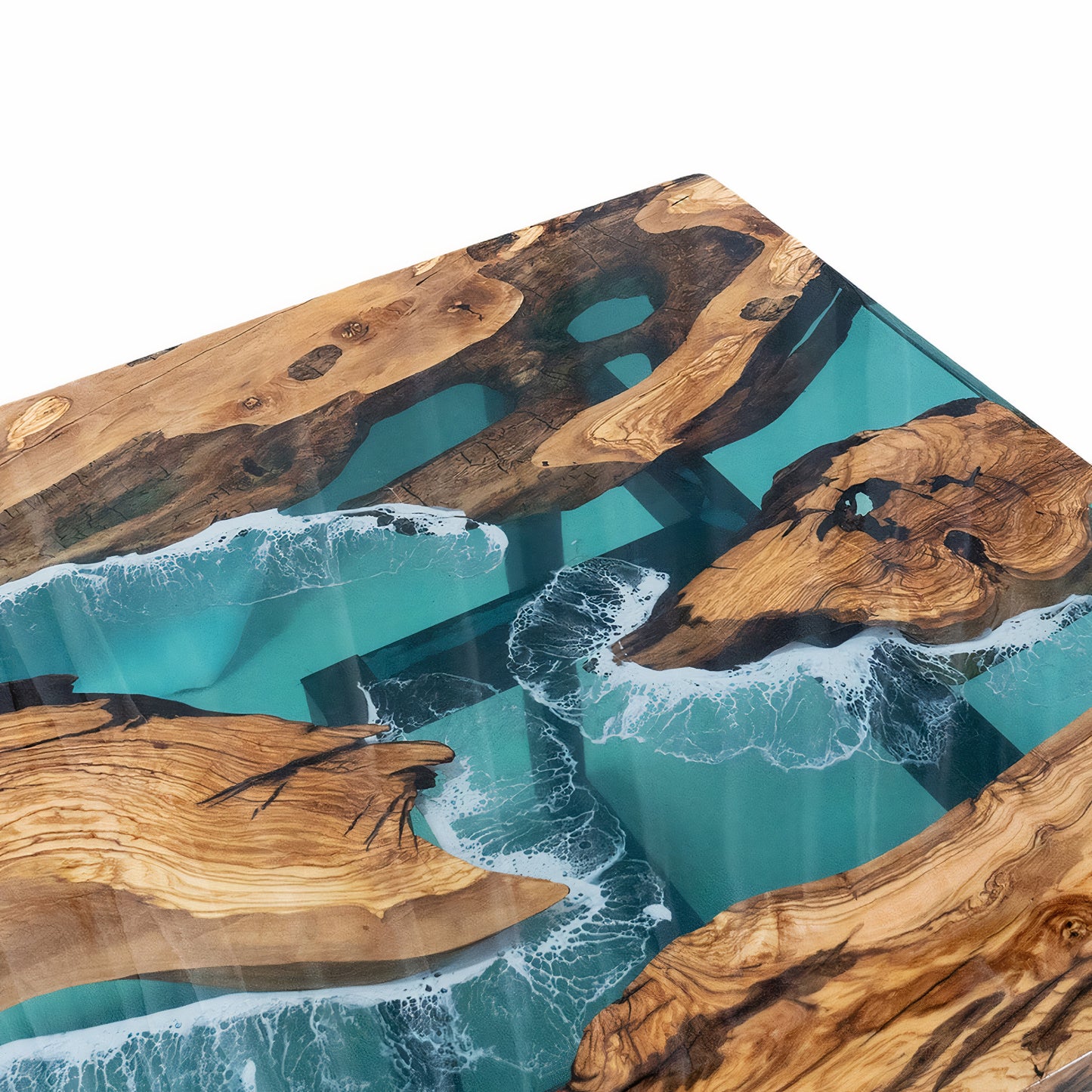 Custom Epoxy Live Edge Dinning Table Top