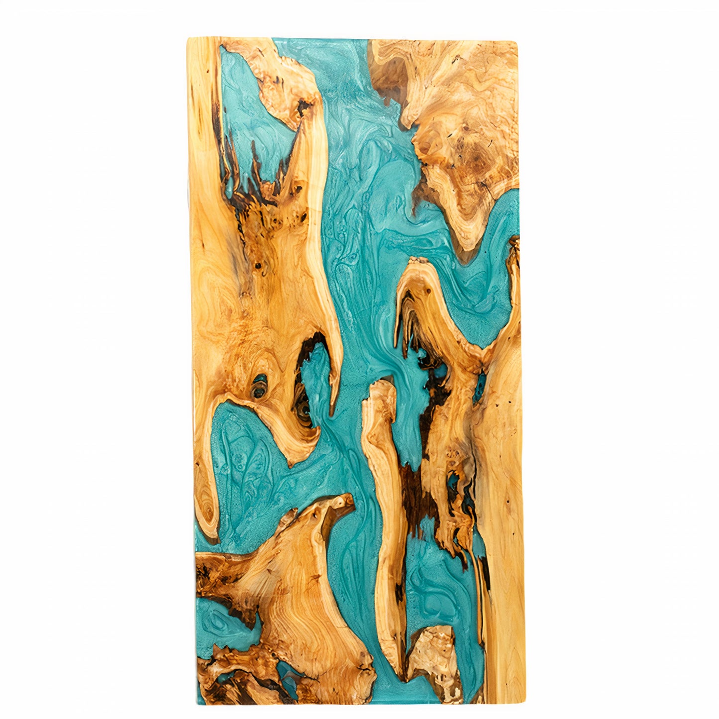 Handcrafted Epoxy Live Edge River Dining Table