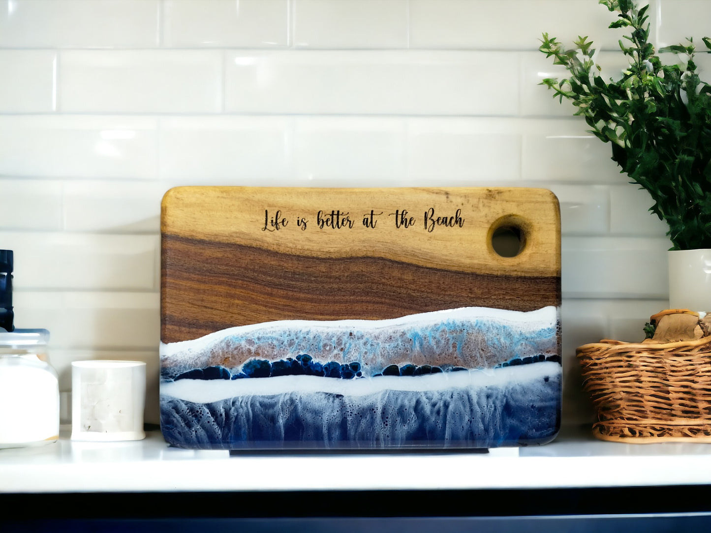 Personalized Epoxy Cutting Board