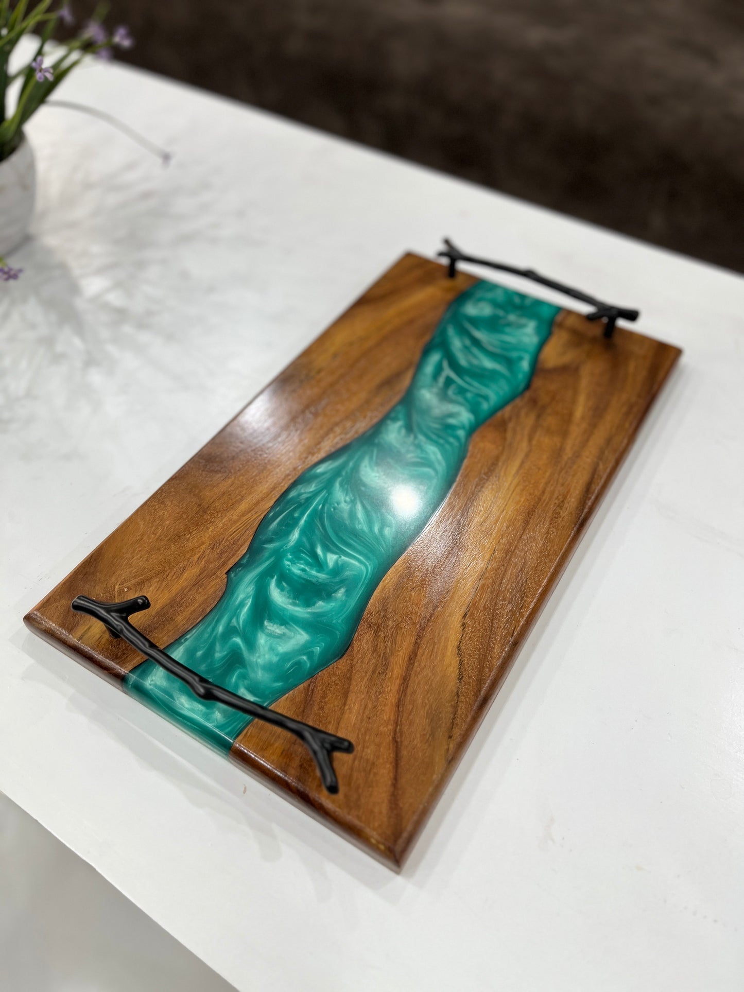Personalized Epoxy Charcuterie Board