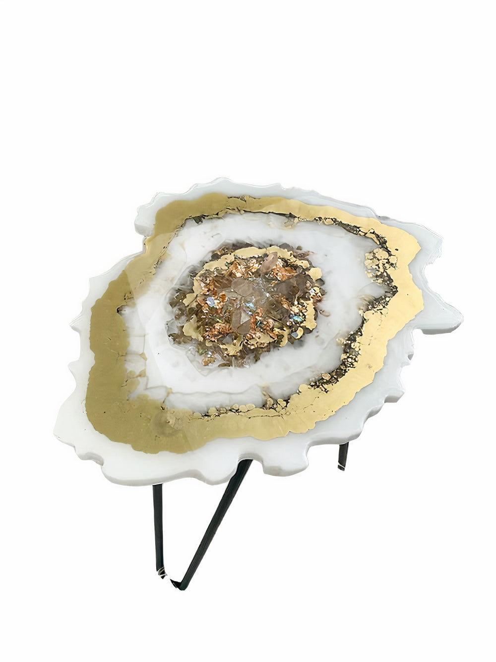Modern Style Epoxy Geode Table Top