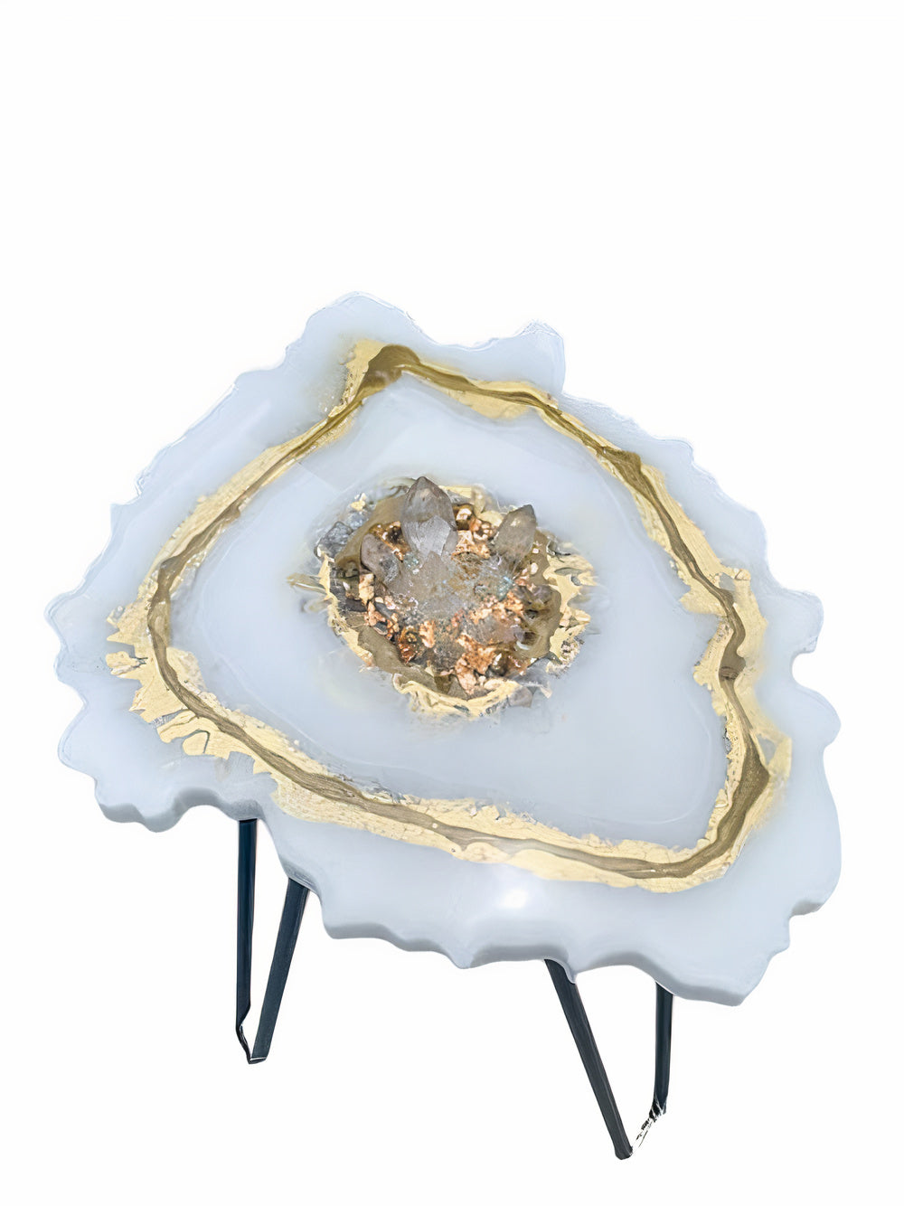 Modern Style Epoxy Geode Table Top