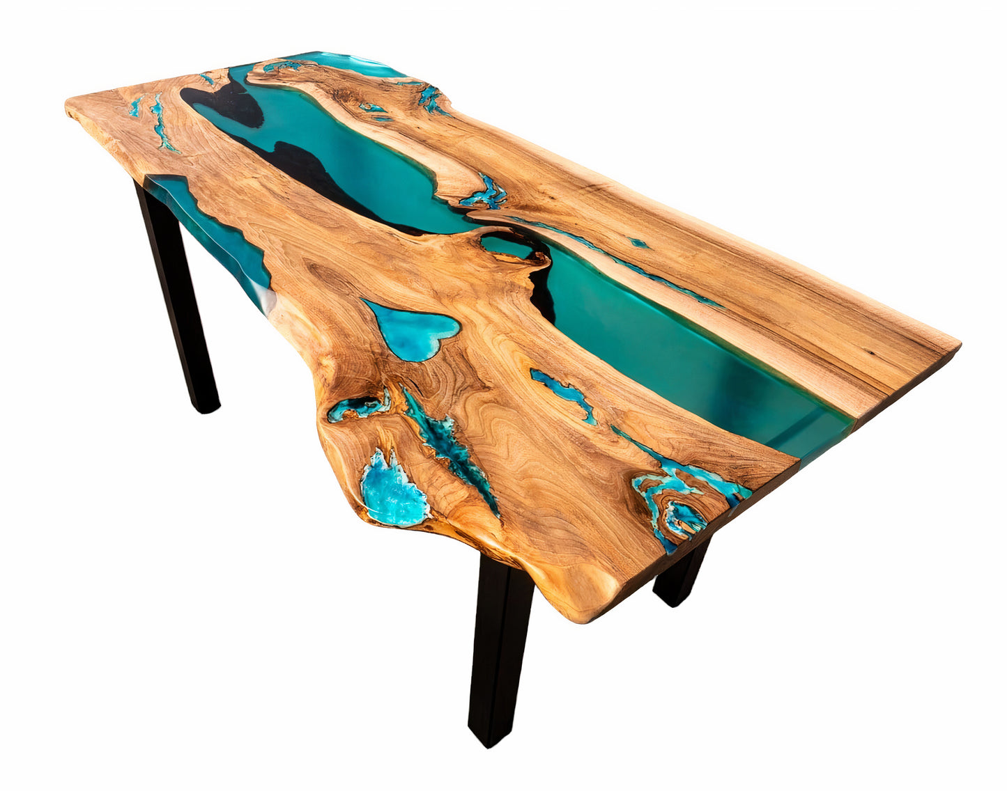 Epoxy and Wood Glow in Dark Table