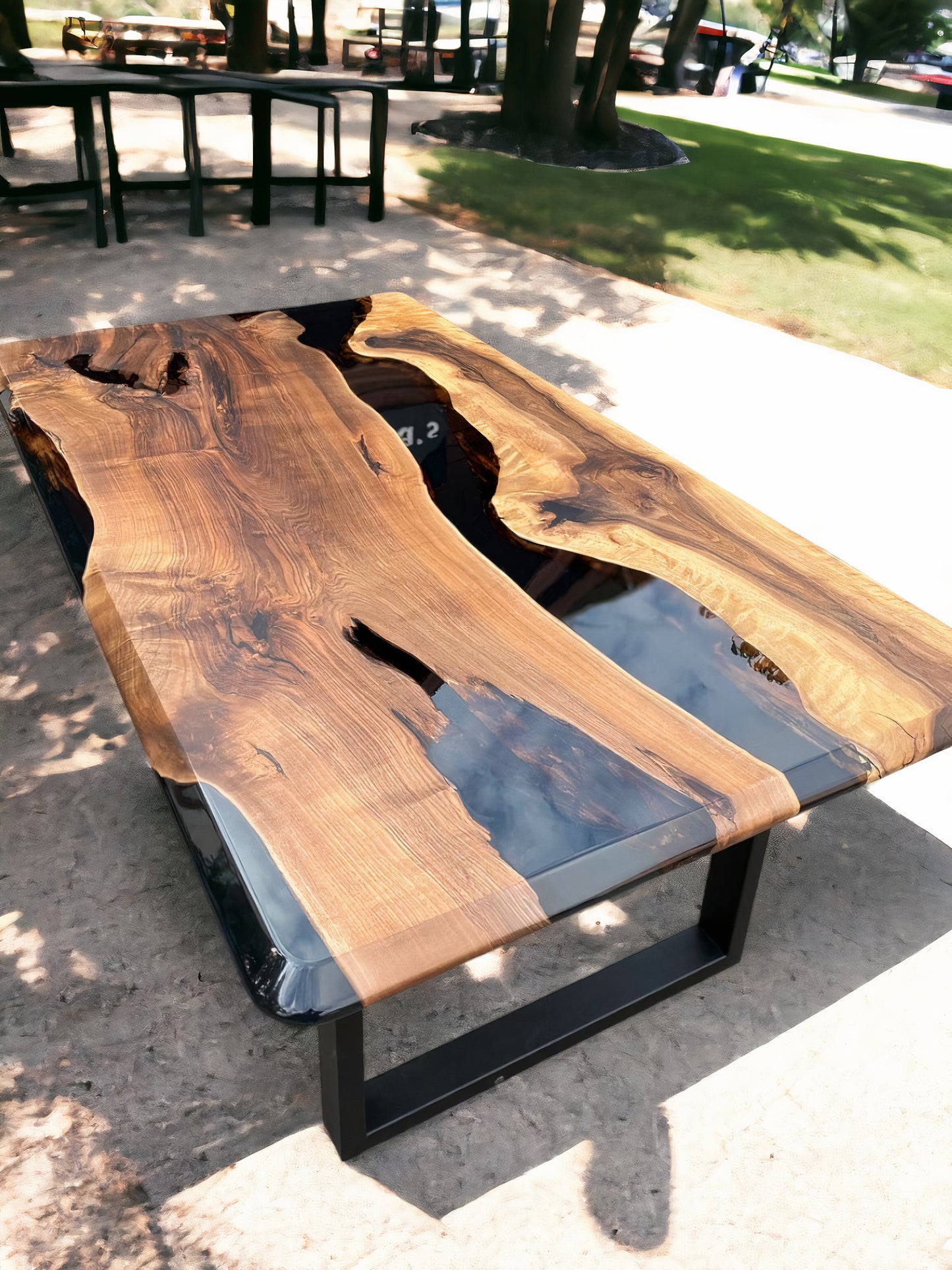 Black River Epoxy and Wood Table Top