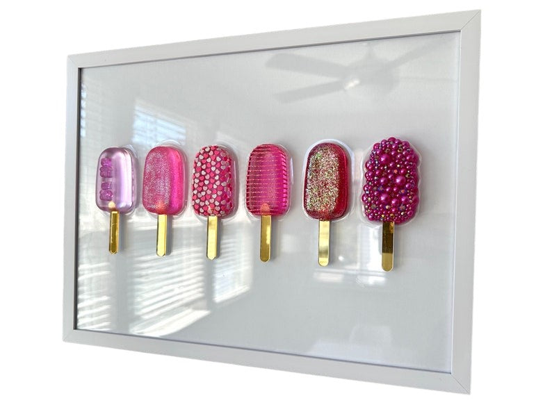Handmade Epoxy Popsicle Wall Pop Art
