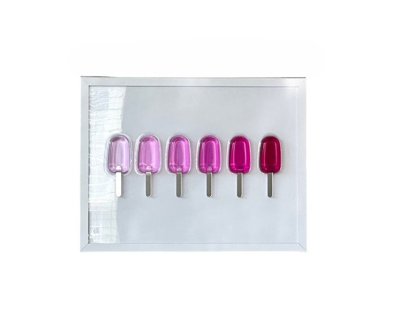 Handmade Epoxy Resin Popsicle Wall Art