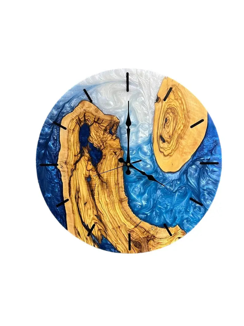 Handmade Epoxy Wooden Wall Clock