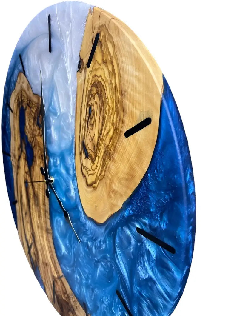 Handmade Epoxy Wooden Wall Clock