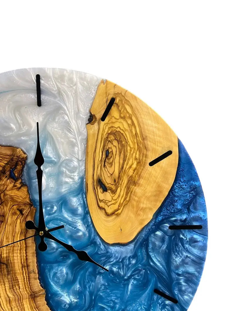 Handmade Epoxy Wooden Wall Clock