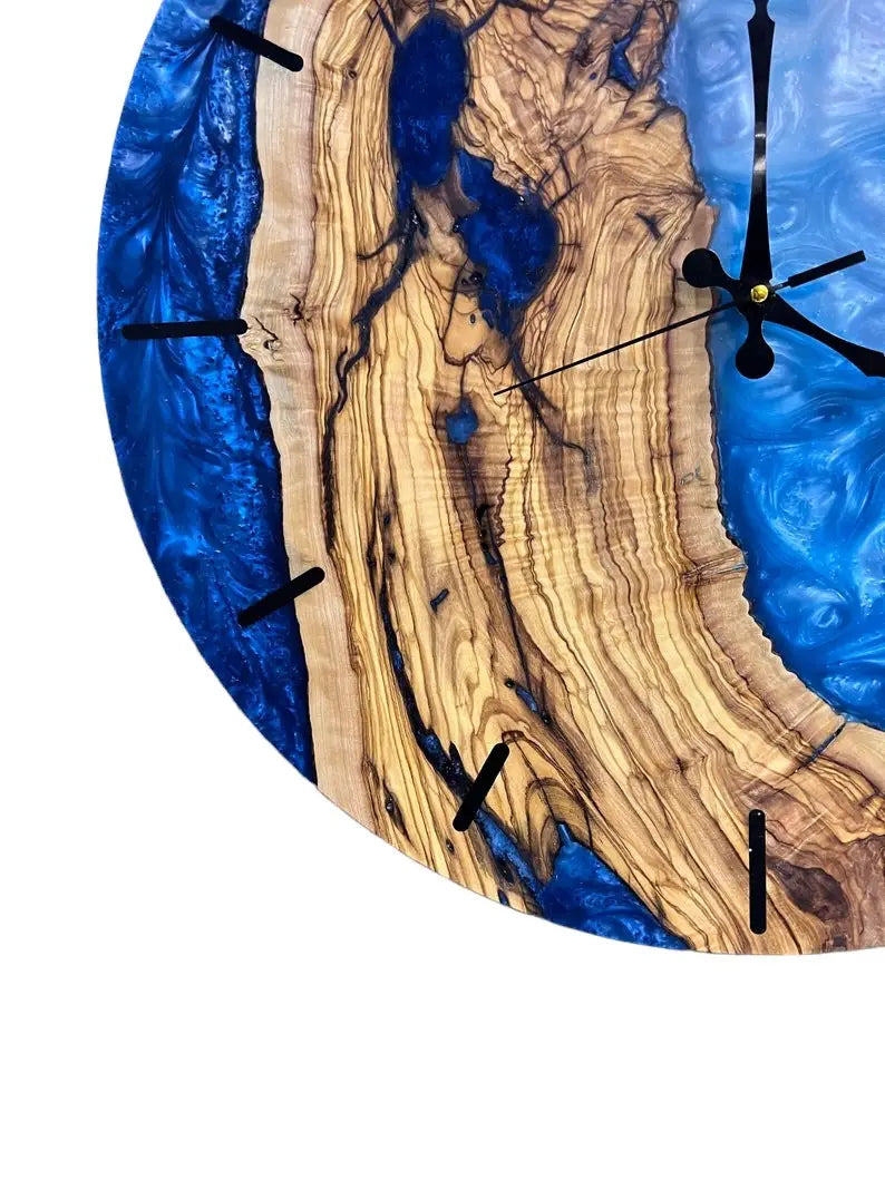 Handmade Epoxy Wooden Wall Clock
