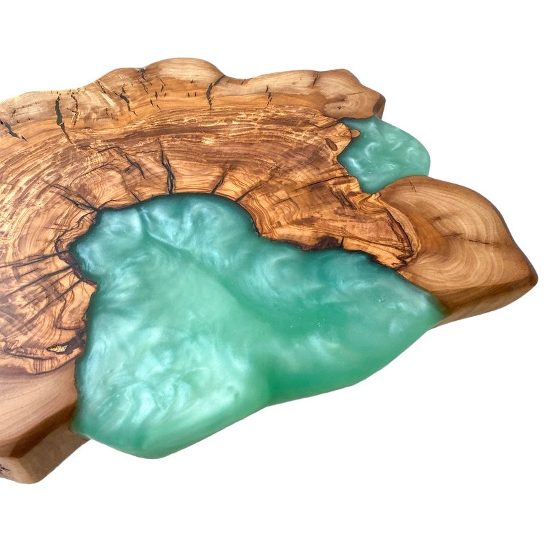 Live Edge Epoxy And Wood Coffee Table