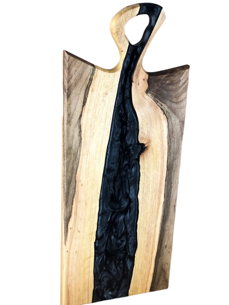 Personalized Resin And Wood Cheese Board