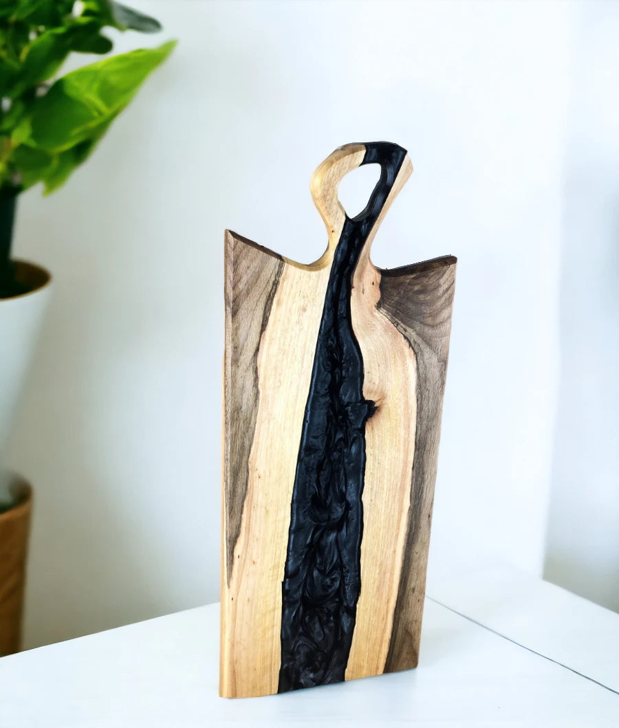 Personalized Resin And Wood Cheese Board