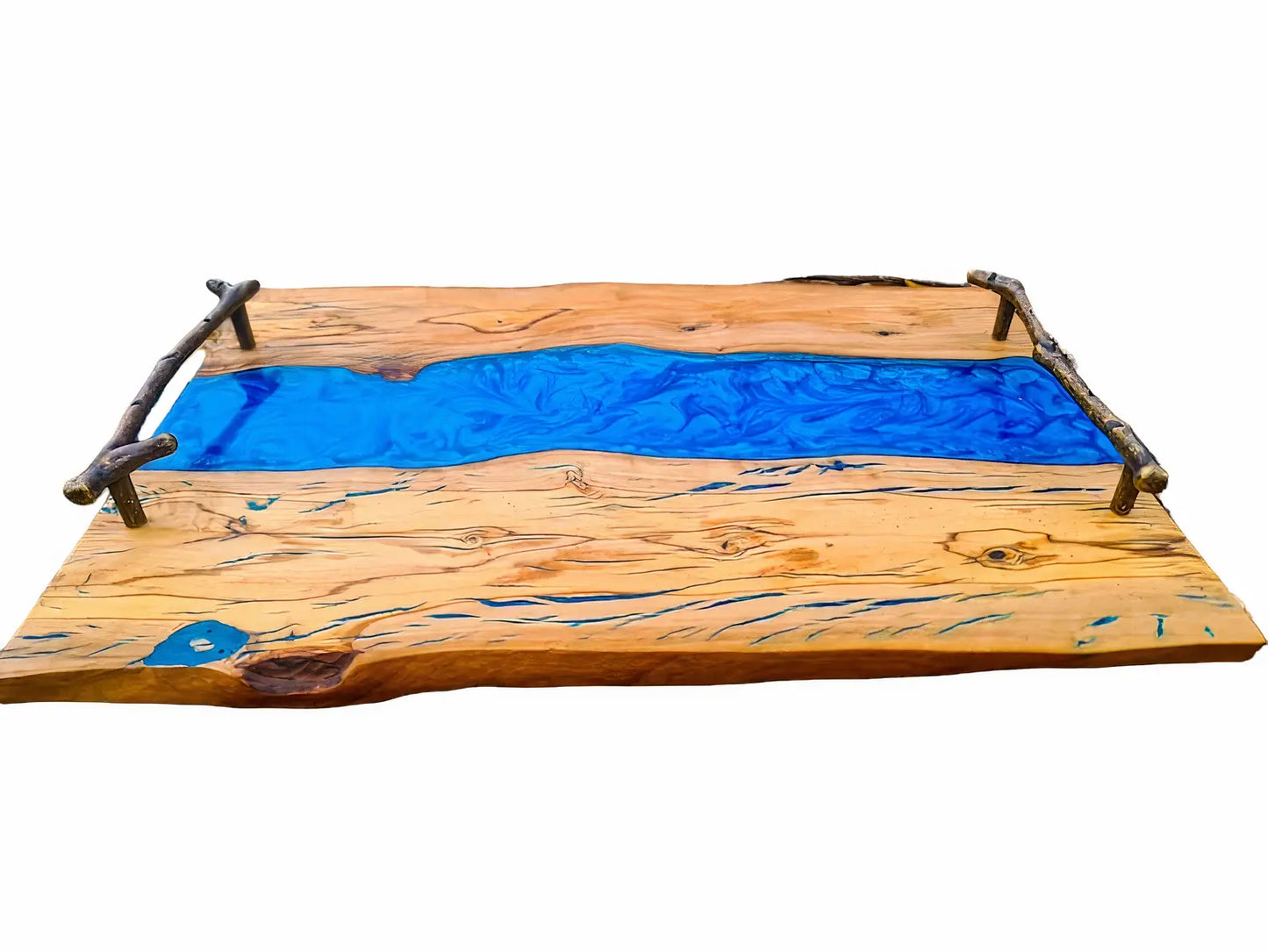 Epoxy Resin And Wood Charcuterie Serving Board