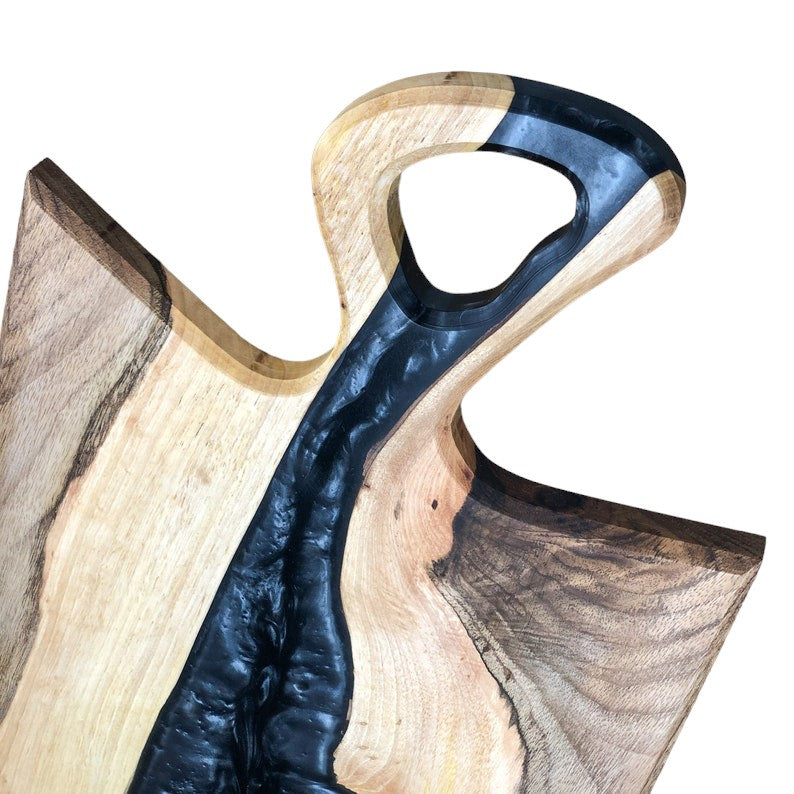 Personalized Resin And Wood Cheese Board