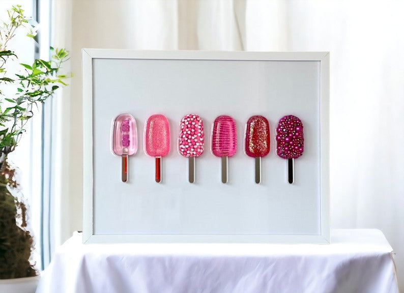 Handmade Epoxy Popsicle Wall Pop Art