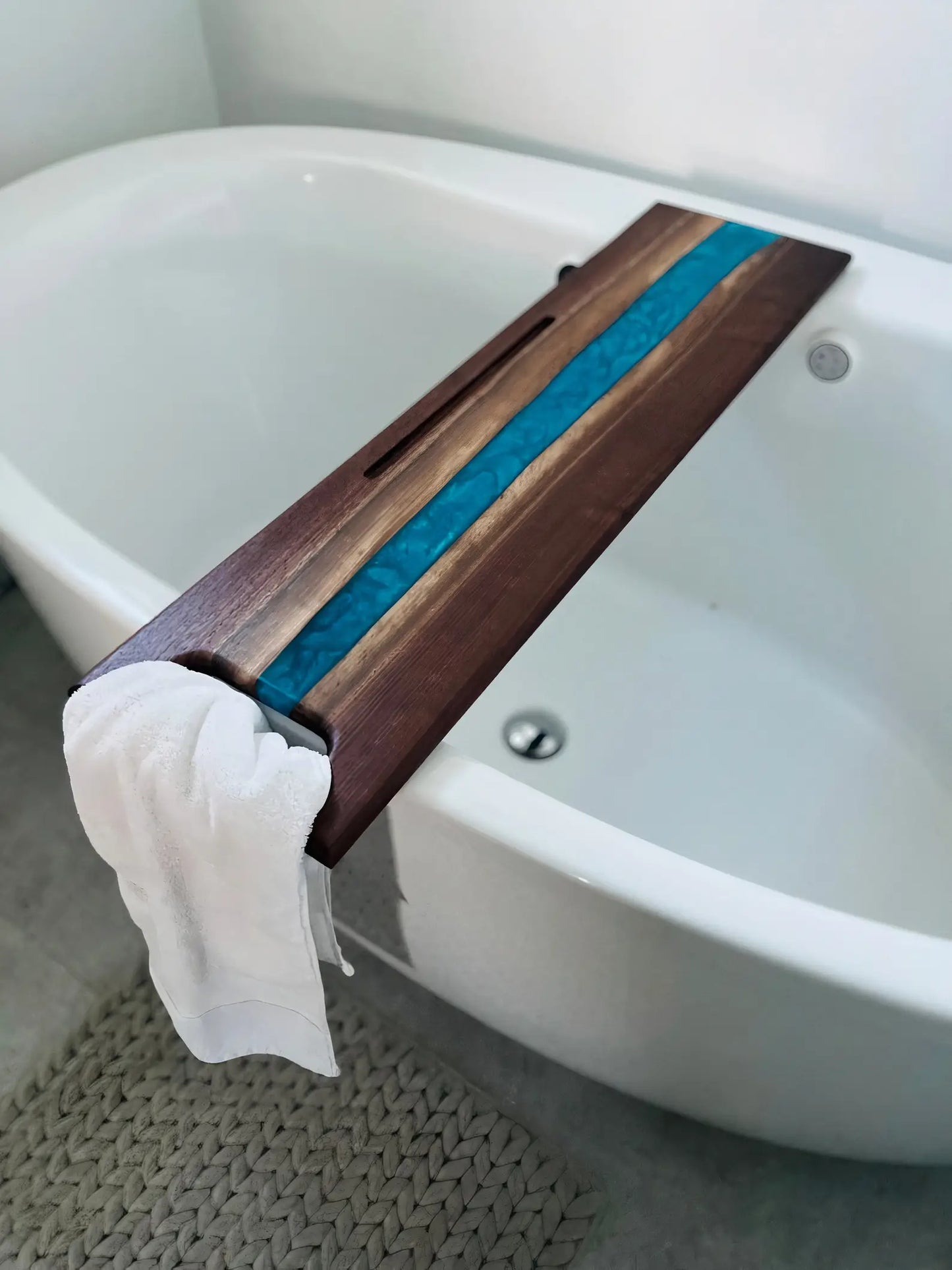 Handmade Resin Bath Tub Tray