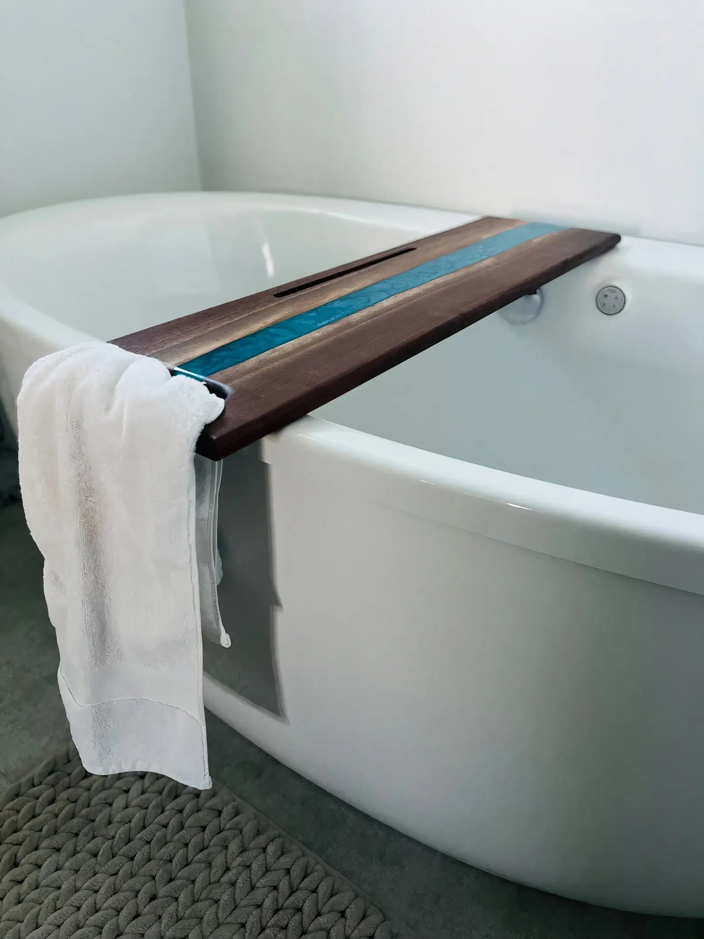 Handmade Resin Bath Tub Tray
