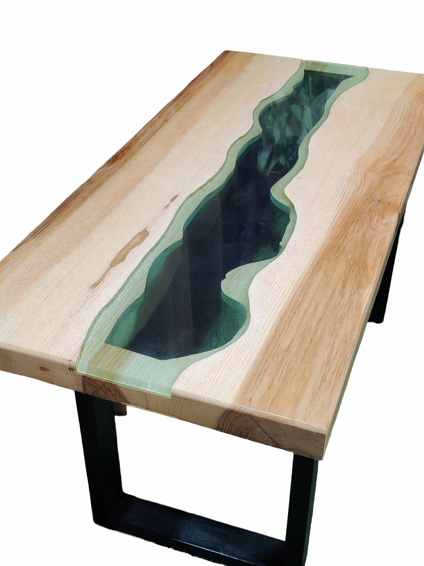 Resin Live Edge River Table Top