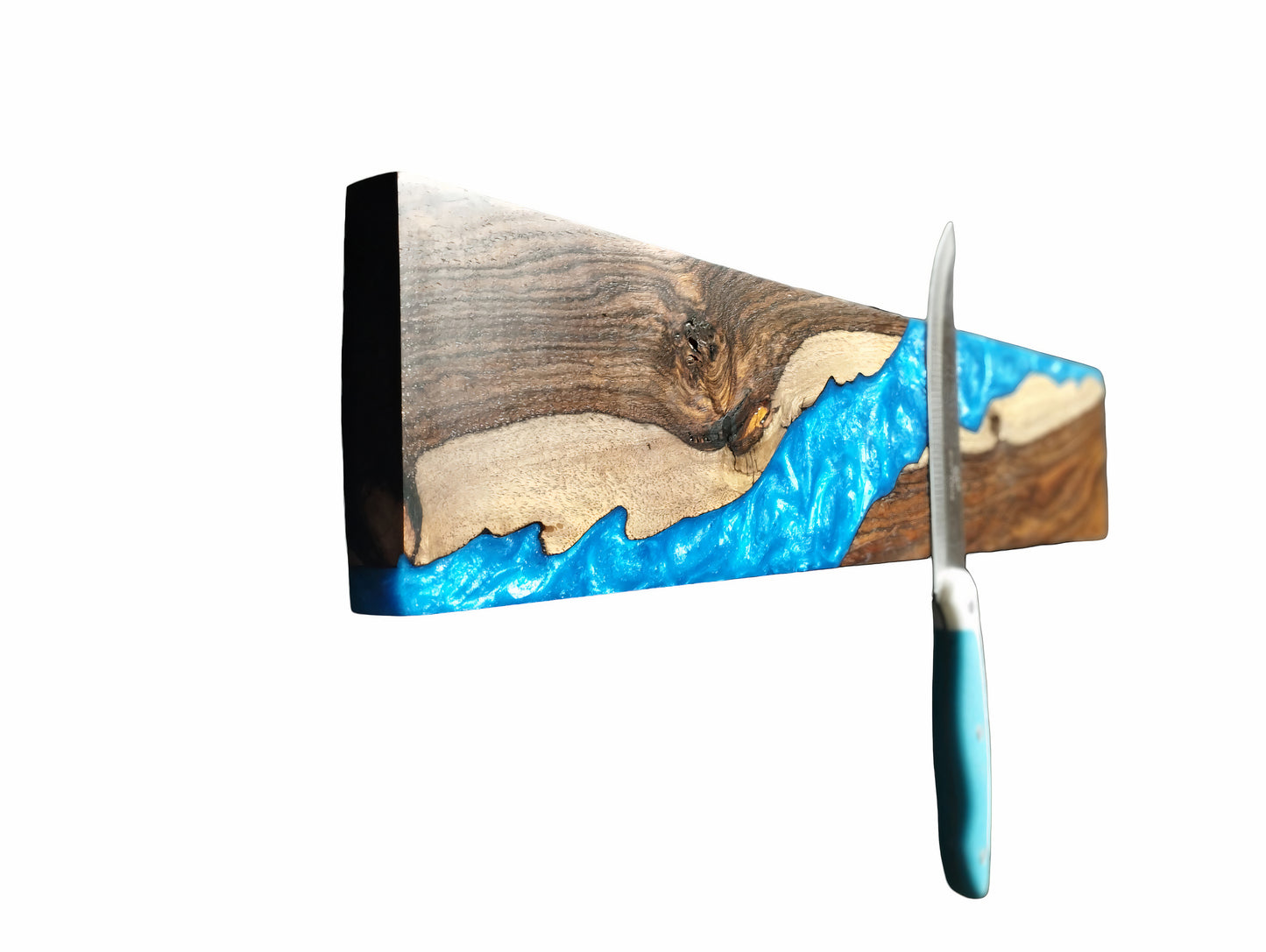 Custom Resin And Wood Magnetic Knife Holder