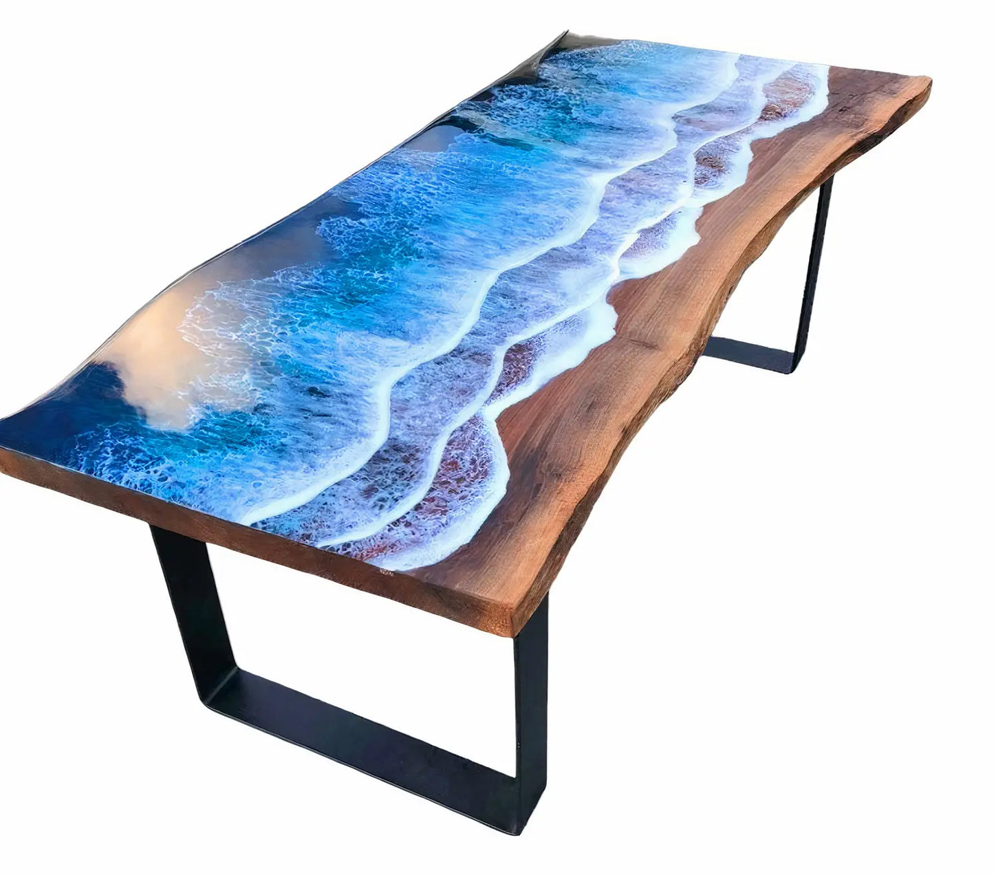 Resin Beach Theme Epoxy Table