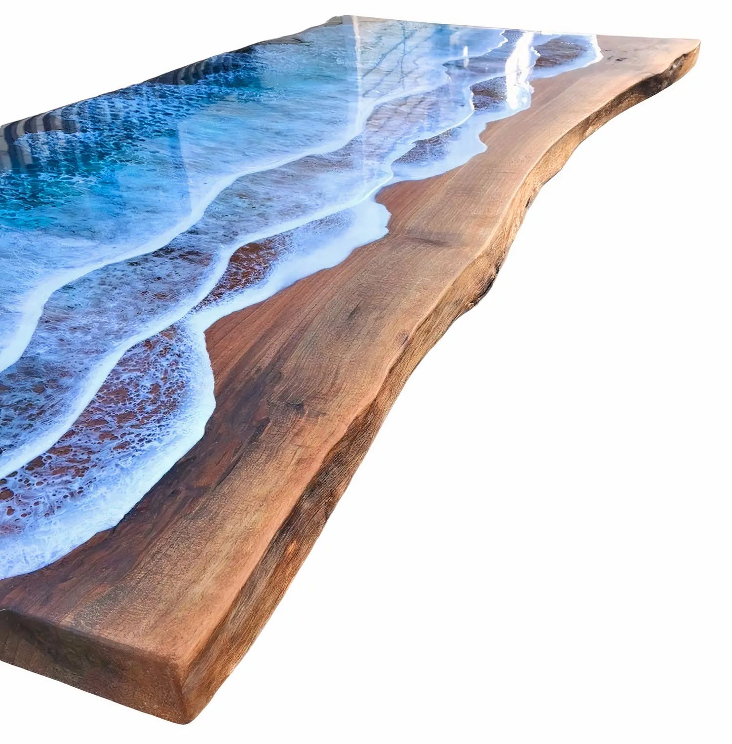Resin Beach Theme Epoxy Table
