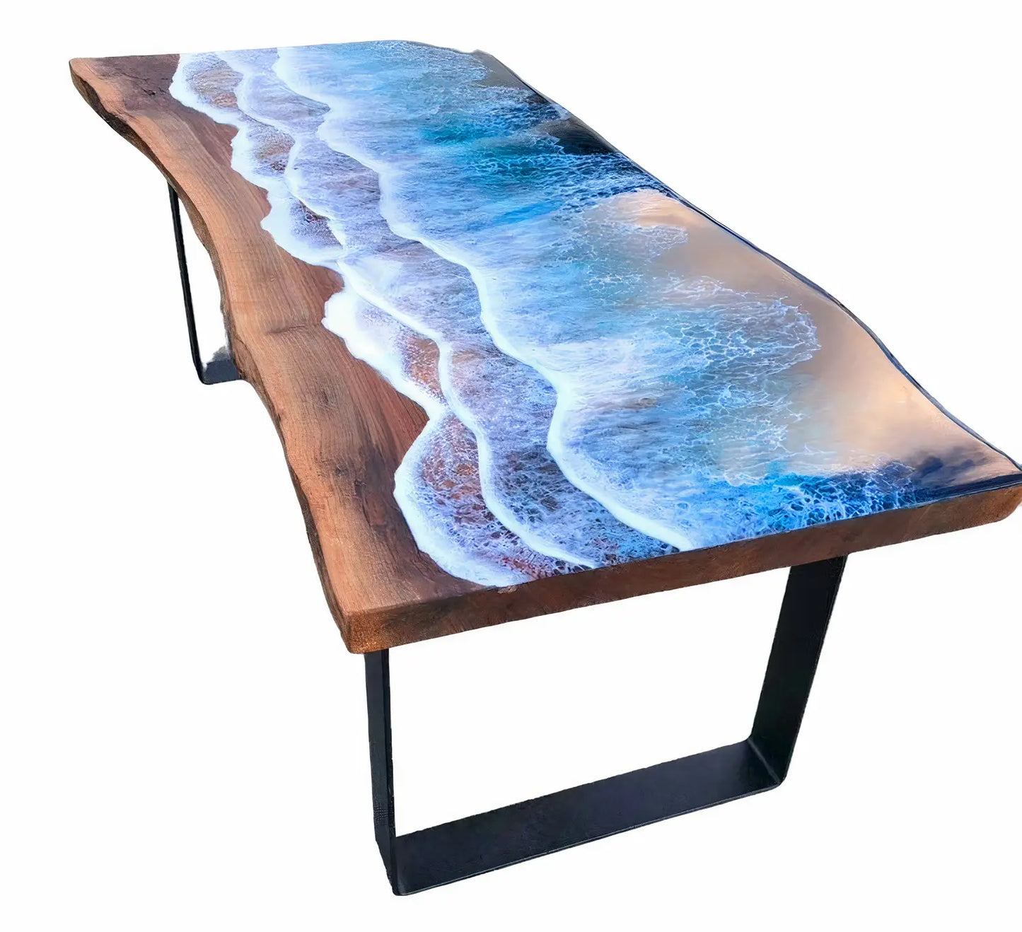 Resin Beach Theme Epoxy Table