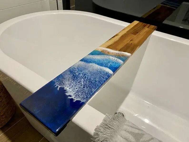Handmade Beach Theme Bath Tub Tray