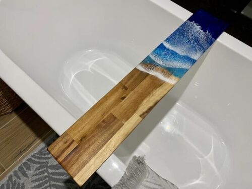 Handmade Beach Theme Bath Tub Tray