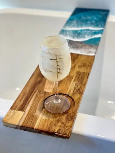 Handmade Beach Theme Bath Tub Tray