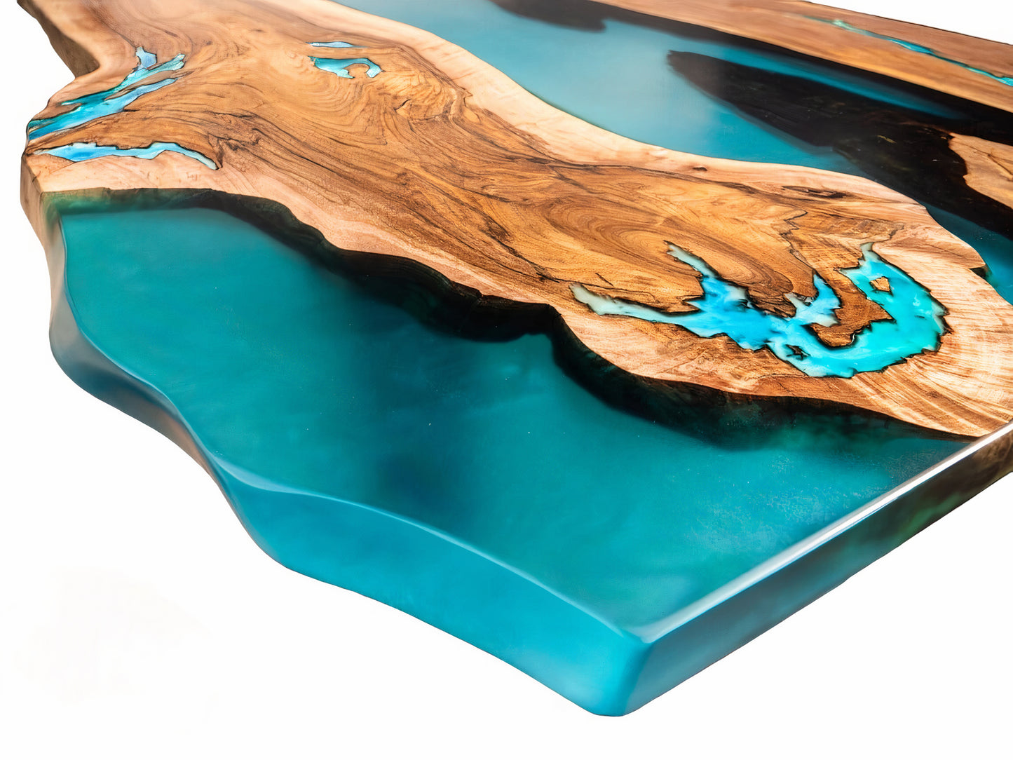 Epoxy and Wood Glow in Dark Table
